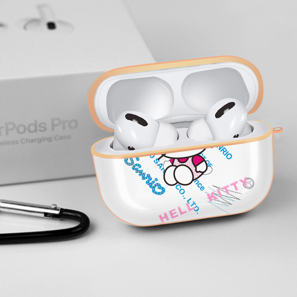 Hello Kitty ハローキティ 【AirPods Pro用】ハードシェル保護ケース｜耐衝撃・防指紋・カラビナ付き商品仕様