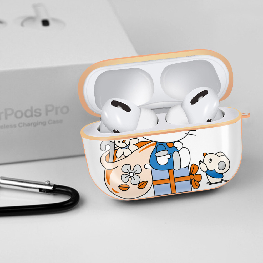 Hello Kitty ハローキティ 【AirPods Pro用】ハードシェル保護ケース｜耐衝撃・防指紋・カラビナ付き商品仕様