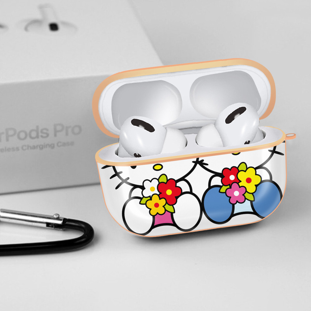 Hello Kitty ハローキティ 【AirPods Pro用】ハードシェル保護ケース｜耐衝撃・防指紋・カラビナ付き商品仕様