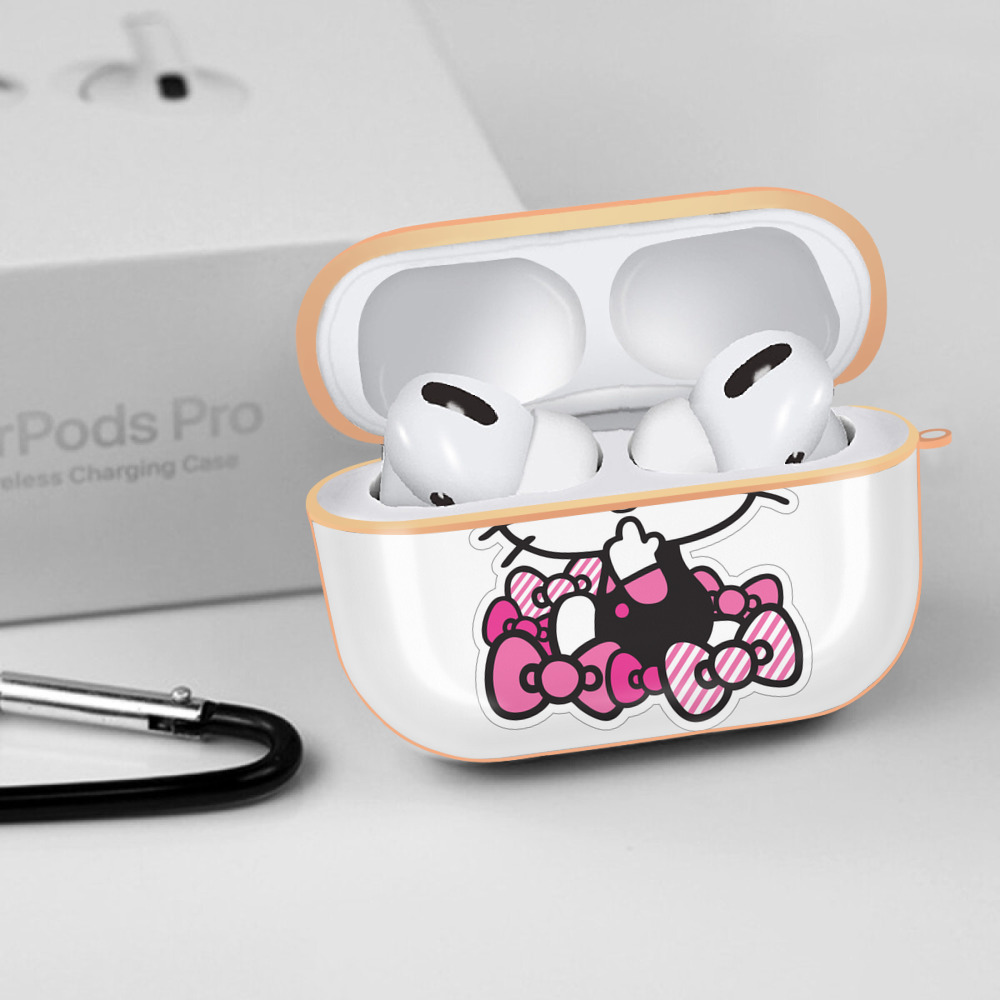 Hello Kitty ハローキティ 【AirPods Pro用】ハードシェル保護ケース｜耐衝撃・防指紋・カラビナ付き商品仕様