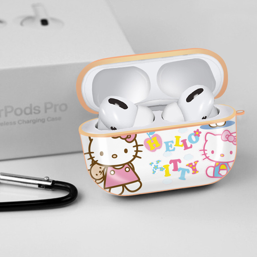 Hello Kitty ハローキティ 【AirPods Pro用】ハードシェル保護ケース｜耐衝撃・防指紋・カラビナ付き商品仕様