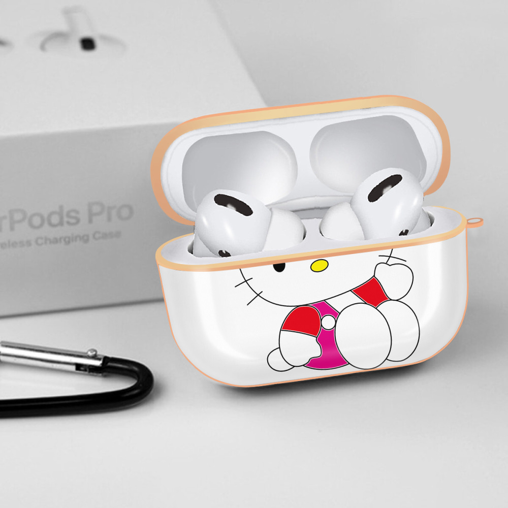Hello Kitty ハローキティ 【AirPods Pro用】ハードシェル保護ケース｜耐衝撃・防指紋・カラビナ付き商品仕様