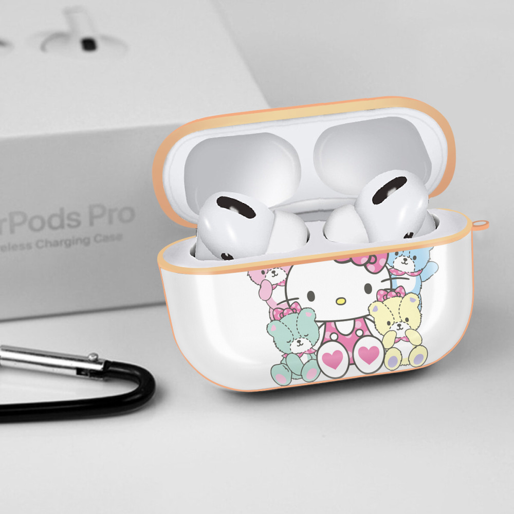 Hello Kitty ハローキティ 【AirPods Pro用】ハードシェル保護ケース｜耐衝撃・防指紋・カラビナ付き商品仕様