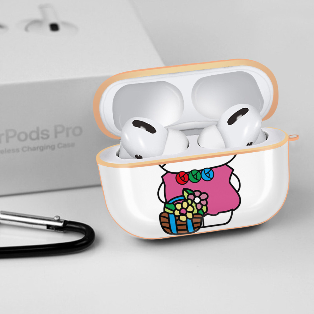 Hello Kitty ハローキティ 【AirPods Pro用】ハードシェル保護ケース｜耐衝撃・防指紋・カラビナ付き商品仕様