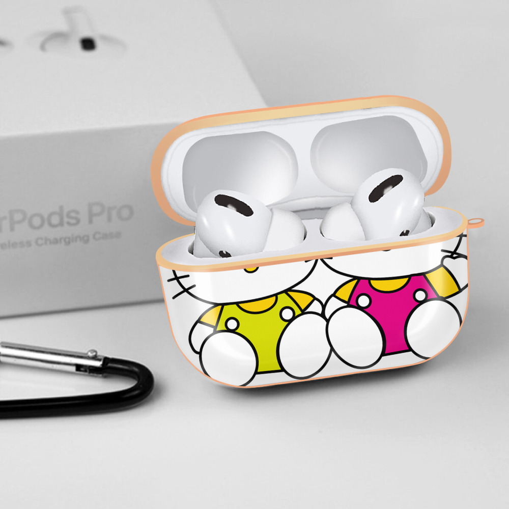 Hello Kitty ハローキティ 【AirPods Pro用】ハードシェル保護ケース｜耐衝撃・防指紋・カラビナ付き商品仕様