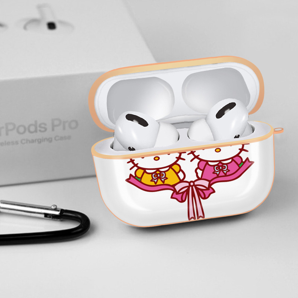 Hello Kitty ハローキティ 【AirPods Pro用】ハードシェル保護ケース｜耐衝撃・防指紋・カラビナ付き商品仕様
