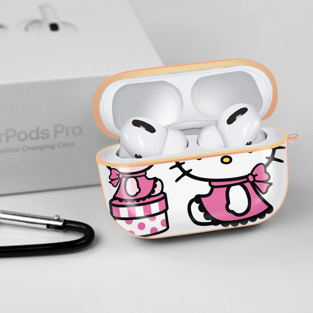 Hello Kitty ハローキティ 【AirPods Pro用】ハードシェル保護ケース｜耐衝撃・防指紋・カラビナ付き商品仕様