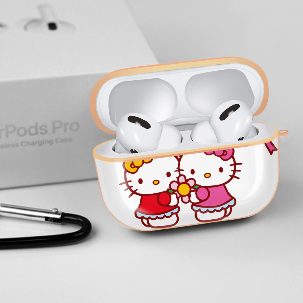 Hello Kitty ハローキティ 【AirPods Pro用】ハードシェル保護ケース｜耐衝撃・防指紋・カラビナ付き商品仕様