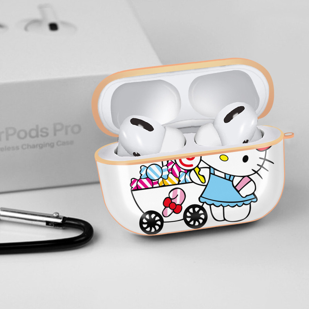 Hello Kitty ハローキティ 【AirPods Pro用】ハードシェル保護ケース｜耐衝撃・防指紋・カラビナ付き商品仕様