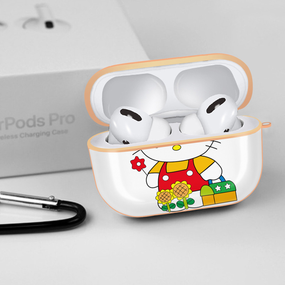 Hello Kitty ハローキティ 【AirPods Pro用】ハードシェル保護ケース｜耐衝撃・防指紋・カラビナ付き商品仕様