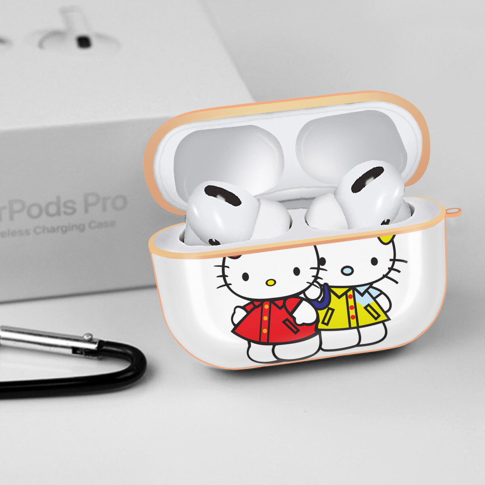 Hello Kitty ハローキティ 【AirPods Pro用】ハードシェル保護ケース｜耐衝撃・防指紋・カラビナ付き商品仕様