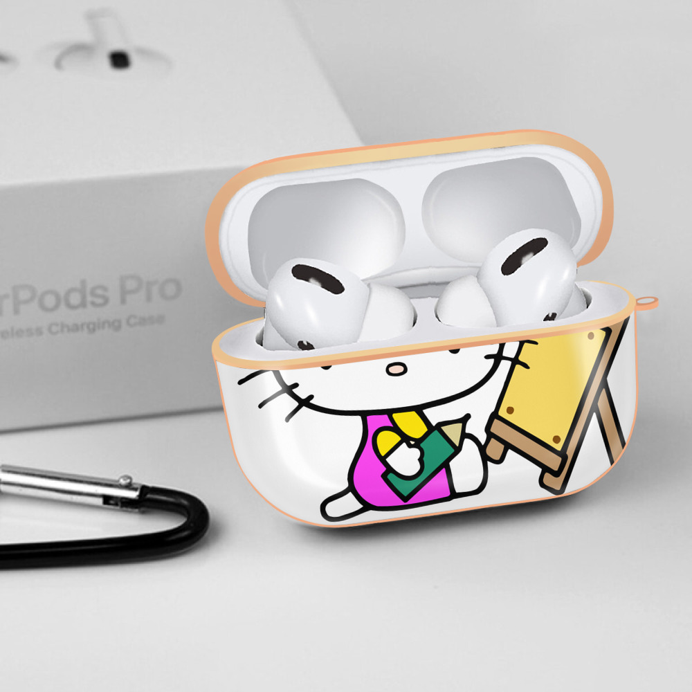 Hello Kitty ハローキティ 【AirPods Pro用】ハードシェル保護ケース｜耐衝撃・防指紋・カラビナ付き商品仕様