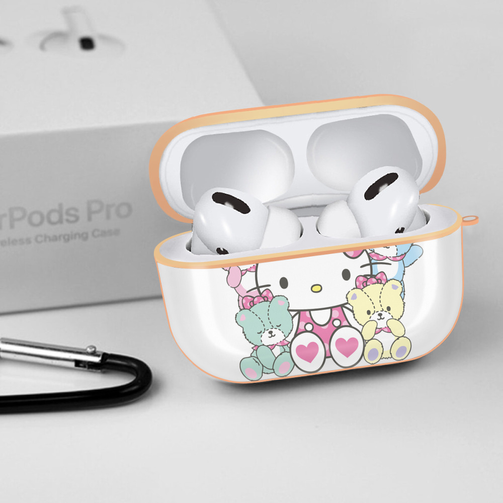 Hello Kitty ハローキティ 【AirPods Pro用】ハードシェル保護ケース｜耐衝撃・防指紋・カラビナ付き商品仕様