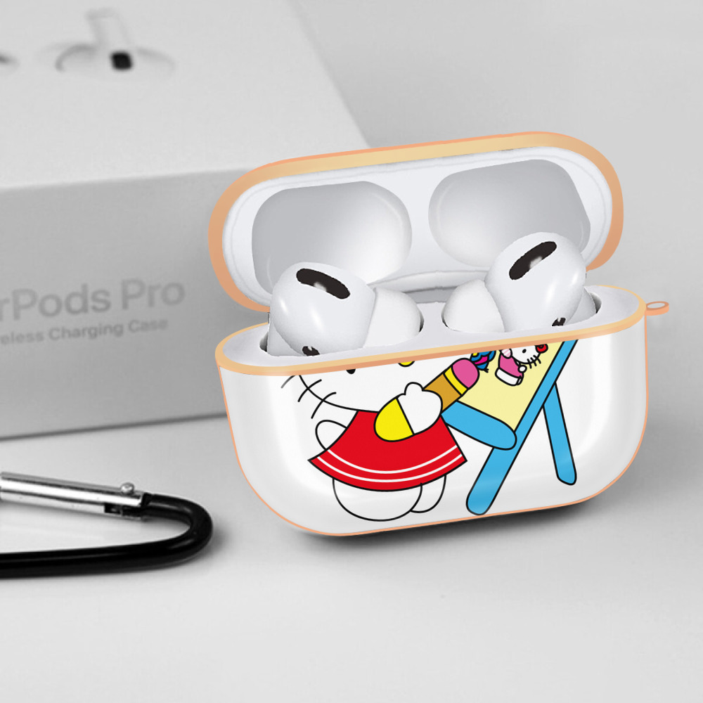 Hello Kitty ハローキティ 【AirPods Pro用】ハードシェル保護ケース｜耐衝撃・防指紋・カラビナ付き商品仕様