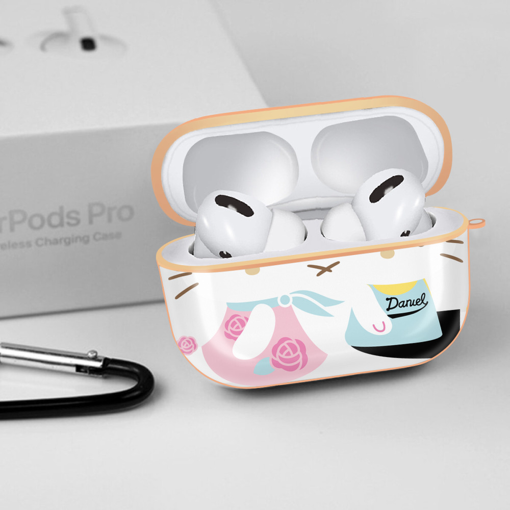 Hello Kitty ハローキティ 【AirPods Pro用】ハードシェル保護ケース｜耐衝撃・防指紋・カラビナ付き商品仕様