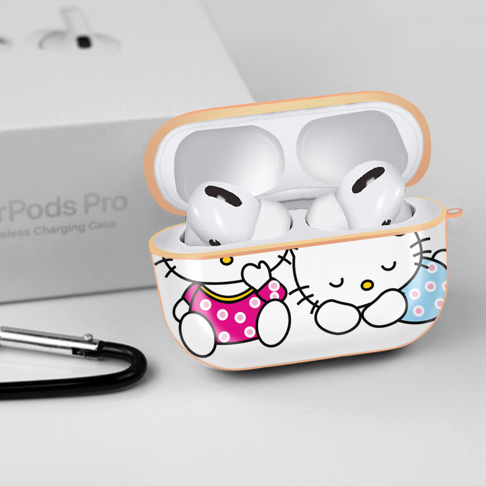 Hello Kitty ハローキティ 【AirPods Pro用】ハードシェル保護ケース｜耐衝撃・防指紋・カラビナ付き商品仕様