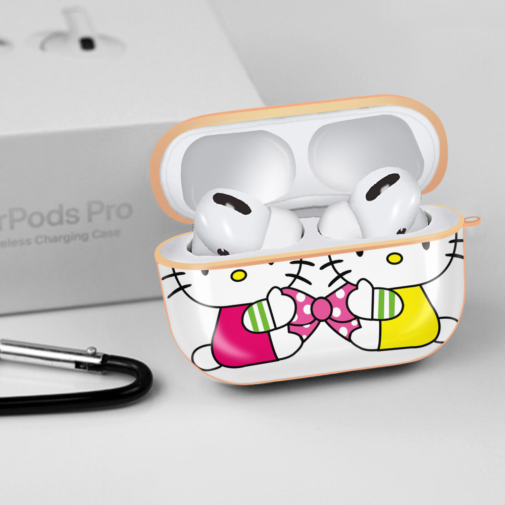 Hello Kitty ハローキティ 【AirPods Pro用】ハードシェル保護ケース｜耐衝撃・防指紋・カラビナ付き商品仕様