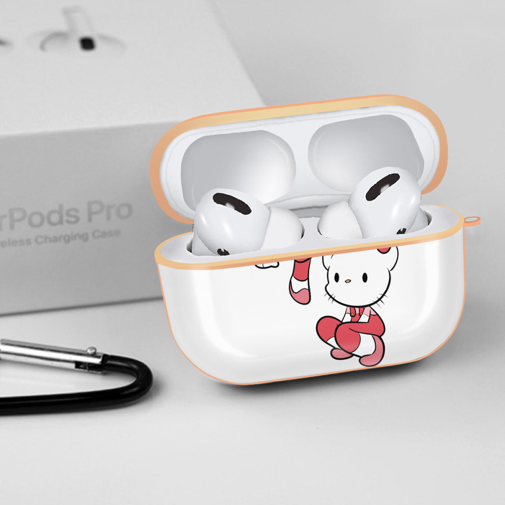 Hello Kitty ハローキティ 【AirPods Pro用】ハードシェル保護ケース｜耐衝撃・防指紋・カラビナ付き商品仕様