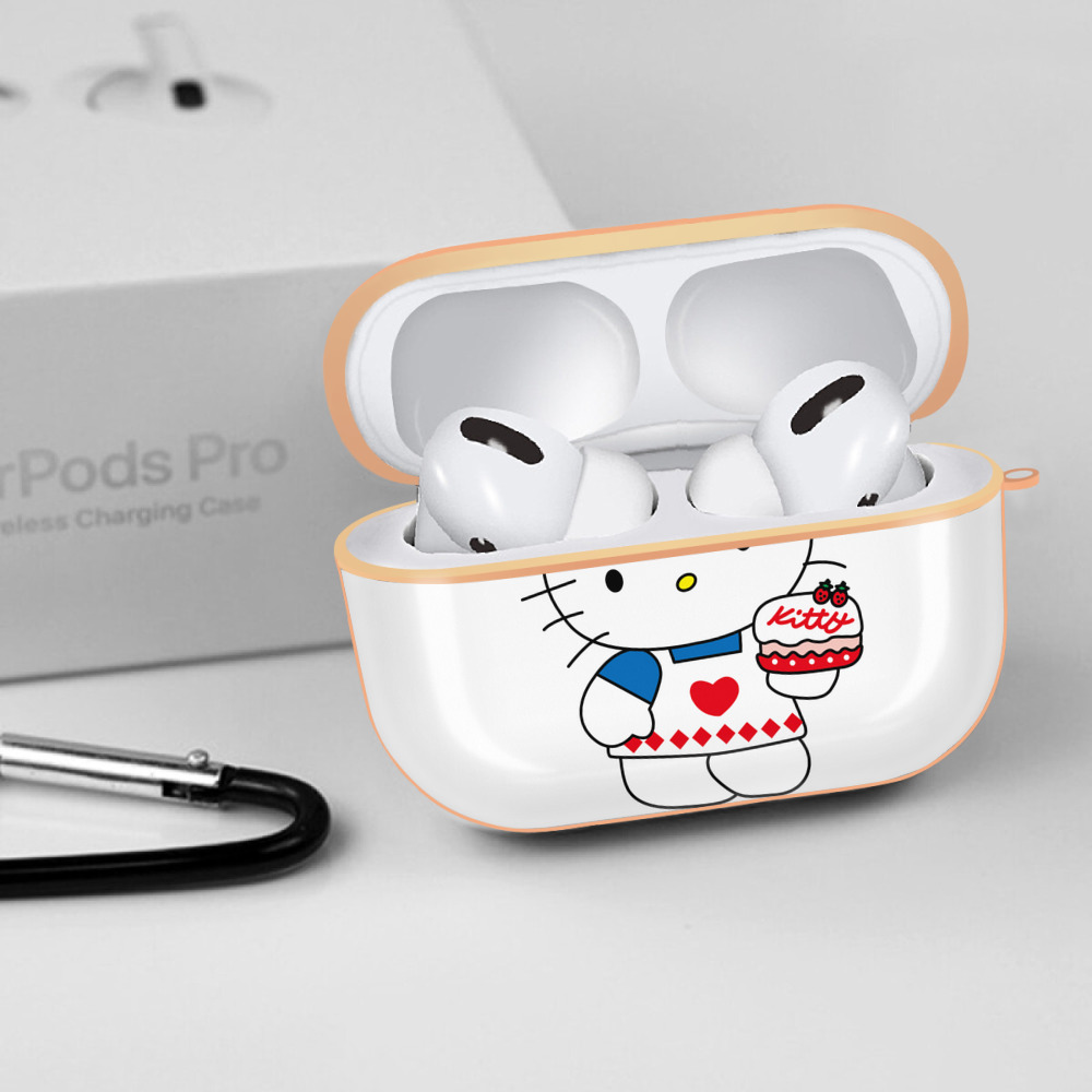 Hello Kitty ハローキティ 【AirPods Pro用】ハードシェル保護ケース｜耐衝撃・防指紋・カラビナ付き商品仕様