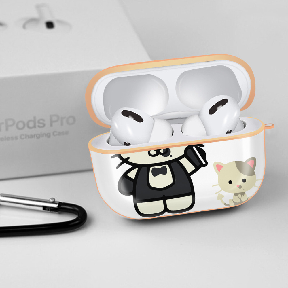 Hello Kitty ハローキティ 【AirPods Pro用】ハードシェル保護ケース｜耐衝撃・防指紋・カラビナ付き商品仕様