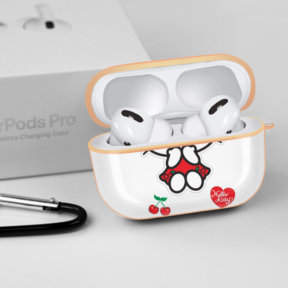 Hello Kitty ハローキティ 【AirPods Pro用】ハードシェル保護ケース｜耐衝撃・防指紋・カラビナ付き商品仕様