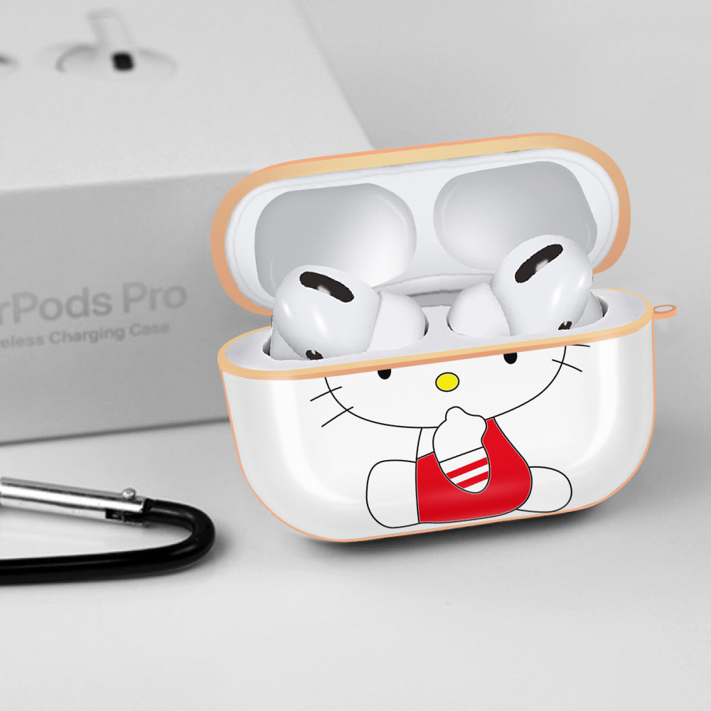 Hello Kitty ハローキティ 【AirPods Pro用】ハードシェル保護ケース｜耐衝撃・防指紋・カラビナ付き商品仕様