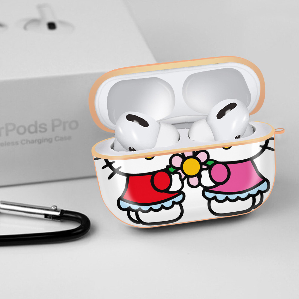 Hello Kitty ハローキティ 【AirPods Pro用】ハードシェル保護ケース｜耐衝撃・防指紋・カラビナ付き商品仕様
