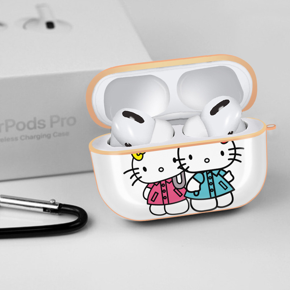Hello Kitty ハローキティ 【AirPods Pro用】ハードシェル保護ケース｜耐衝撃・防指紋・カラビナ付き商品仕様