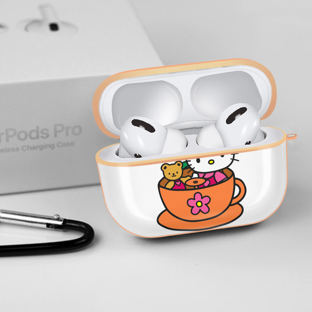 Hello Kitty ハローキティ 【AirPods Pro用】ハードシェル保護ケース｜耐衝撃・防指紋・カラビナ付き商品仕様