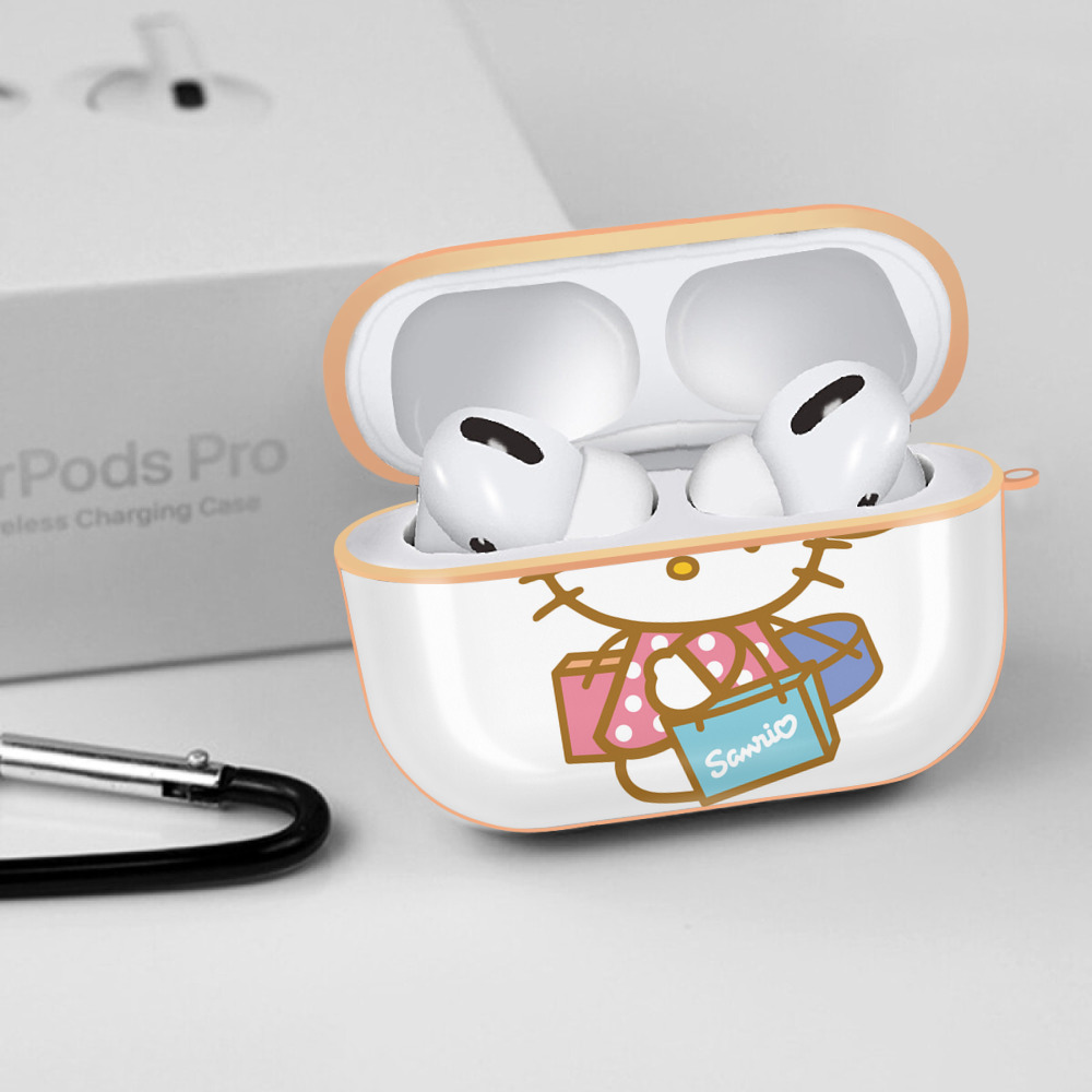Hello Kitty ハローキティ 【AirPods Pro用】ハードシェル保護ケース｜耐衝撃・防指紋・カラビナ付き商品仕様