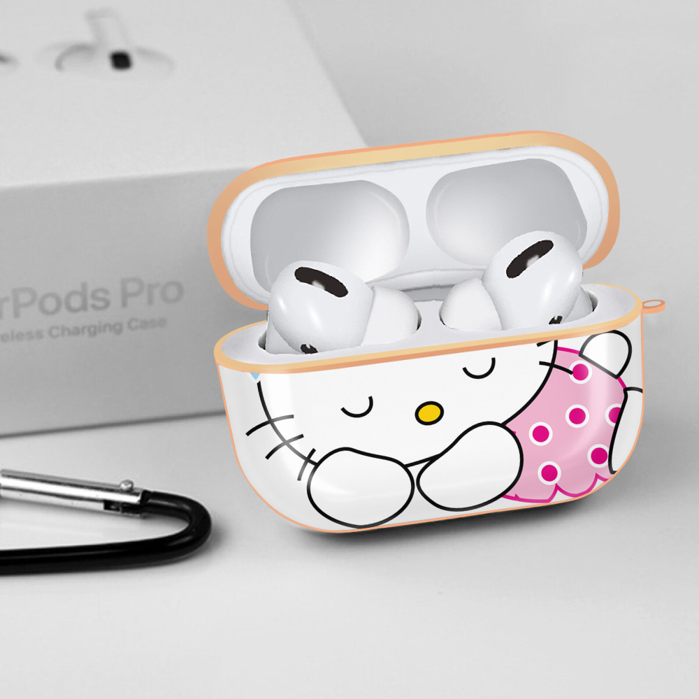 Hello Kitty ハローキティ 【AirPods Pro用】ハードシェル保護ケース｜耐衝撃・防指紋・カラビナ付き商品仕様
