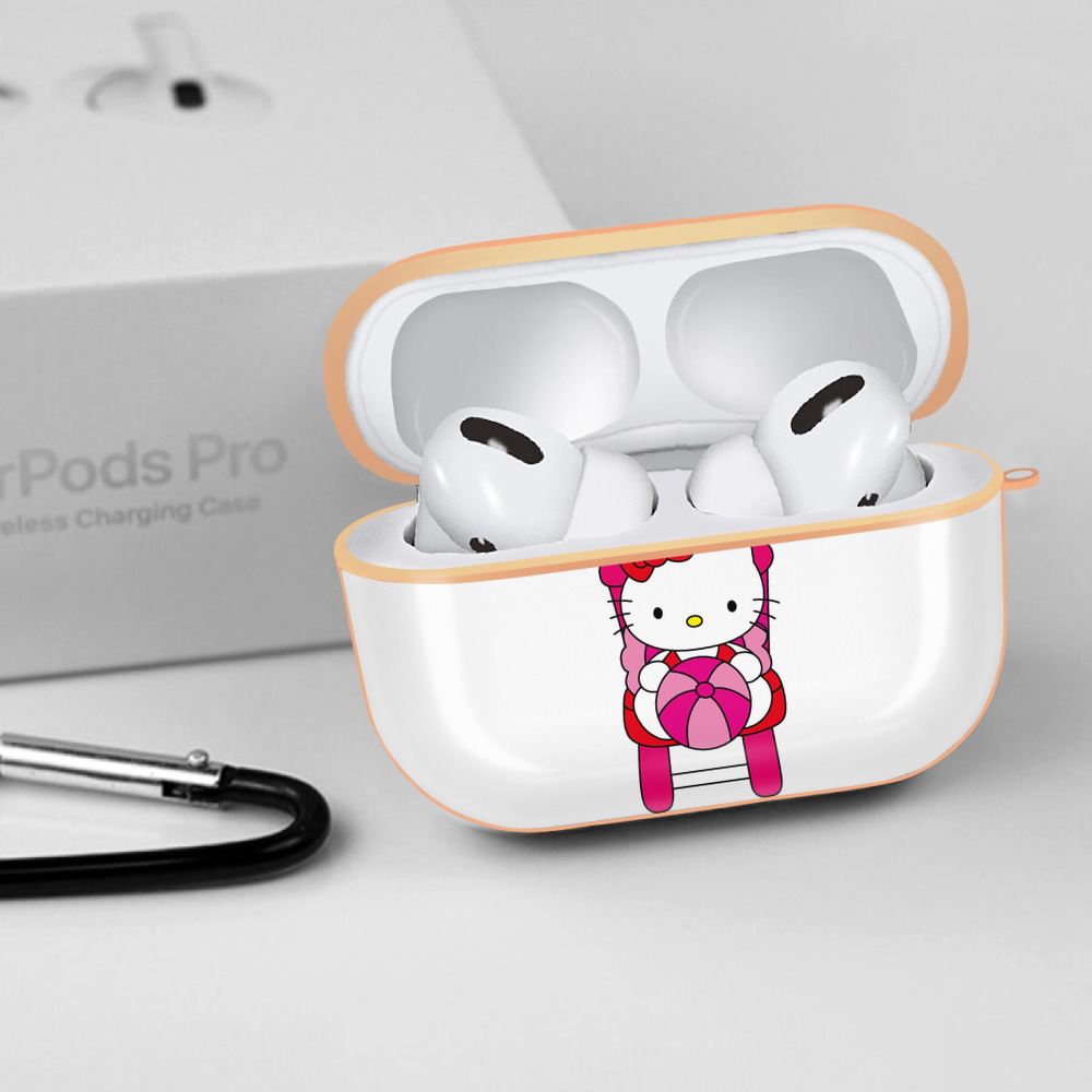 Hello Kitty ハローキティ 【AirPods Pro用】ハードシェル保護ケース｜耐衝撃・防指紋・カラビナ付き商品仕様