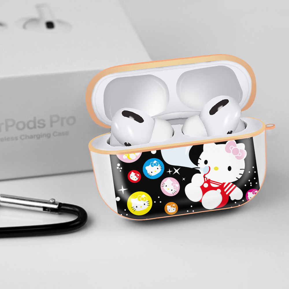 Hello Kitty ハローキティ 【AirPods Pro用】ハードシェル保護ケース｜耐衝撃・防指紋・カラビナ付き商品仕様