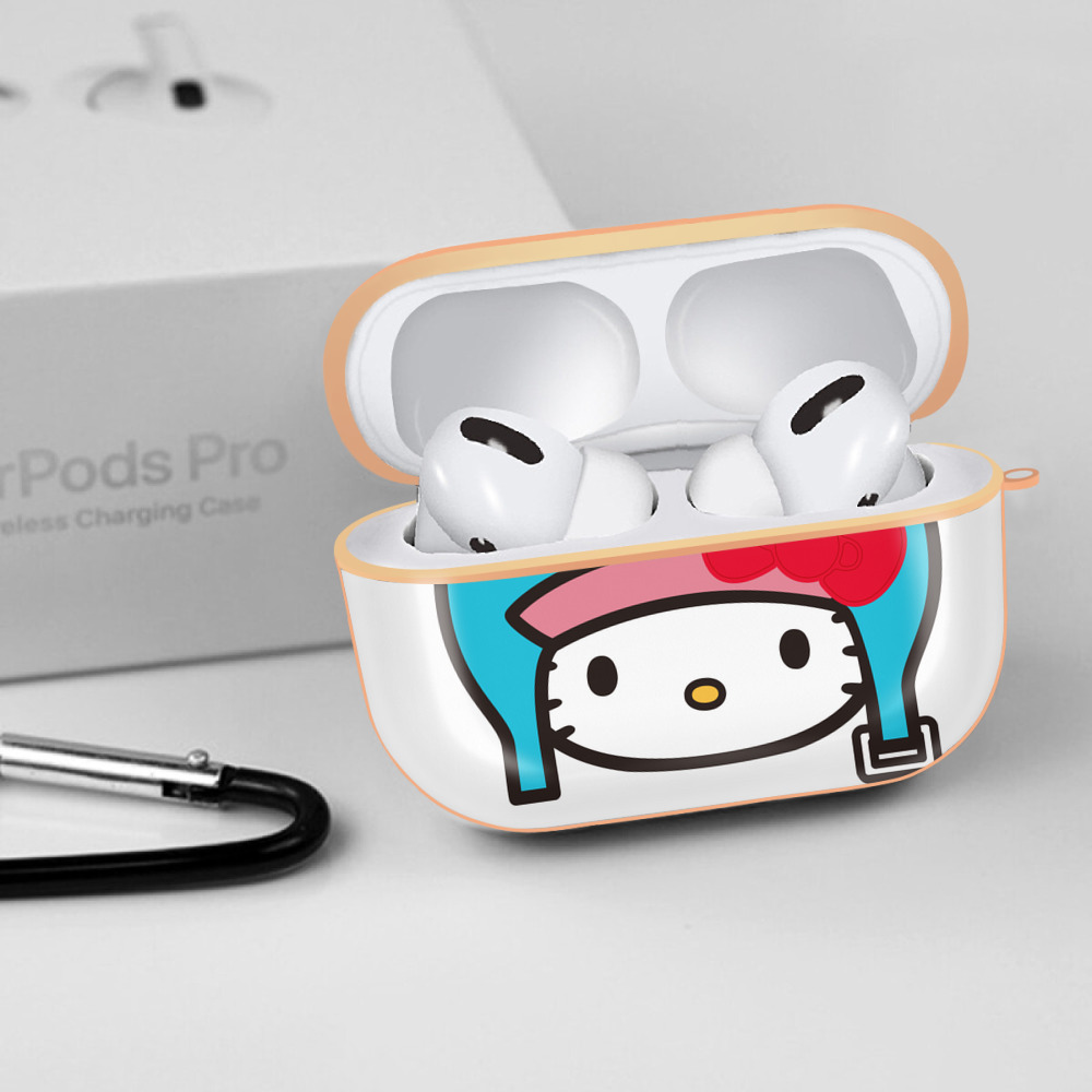 Hello Kitty ハローキティ 【AirPods Pro用】ハードシェル保護ケース｜耐衝撃・防指紋・カラビナ付き商品仕様