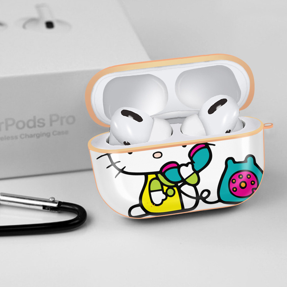 Hello Kitty ハローキティ 【AirPods Pro用】ハードシェル保護ケース｜耐衝撃・防指紋・カラビナ付き商品仕様