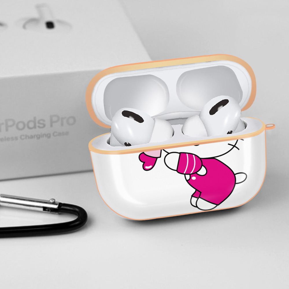 Hello Kitty ハローキティ 【AirPods Pro用】ハードシェル保護ケース｜耐衝撃・防指紋・カラビナ付き商品仕様