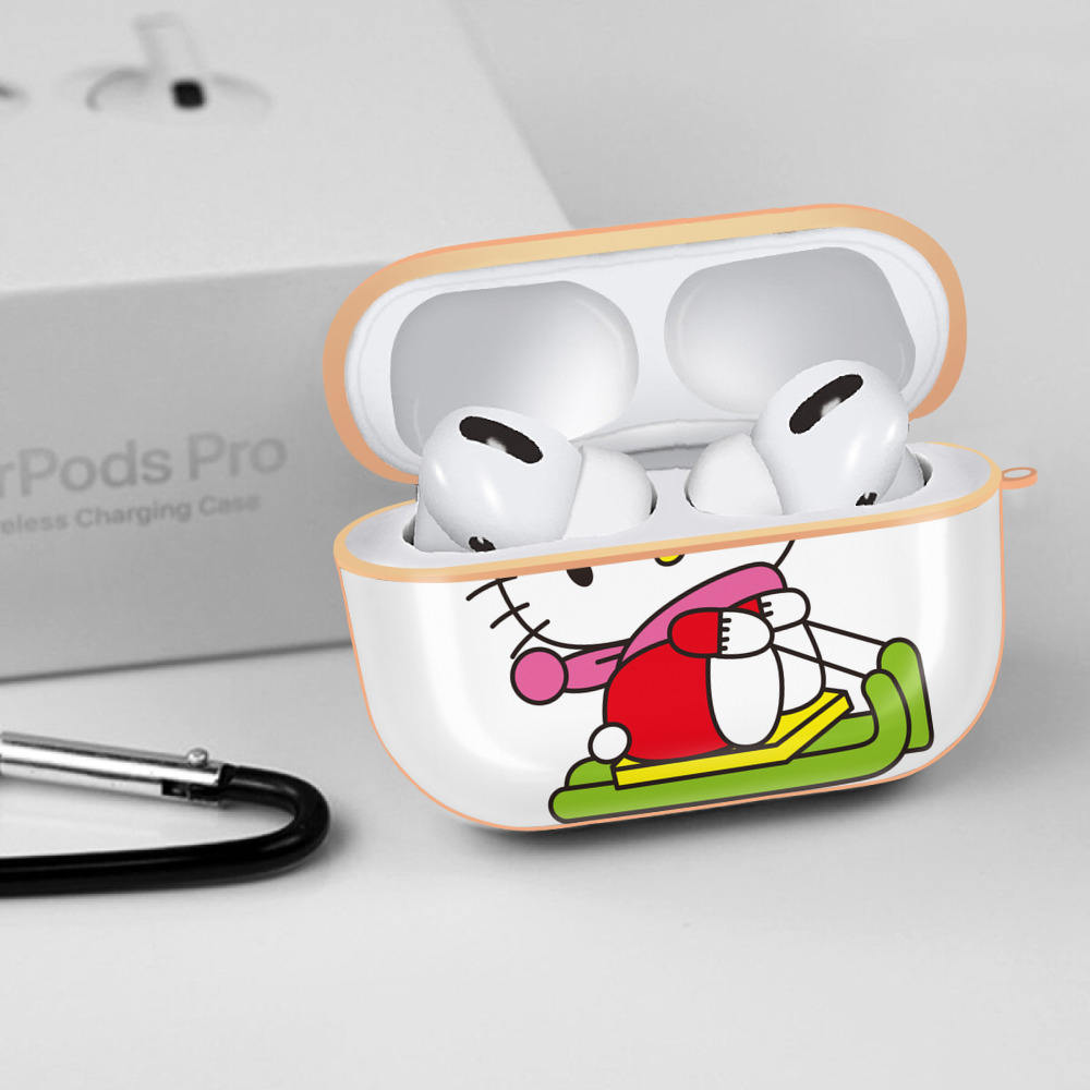 Hello Kitty ハローキティ 【AirPods Pro用】ハードシェル保護ケース｜耐衝撃・防指紋・カラビナ付き商品仕様