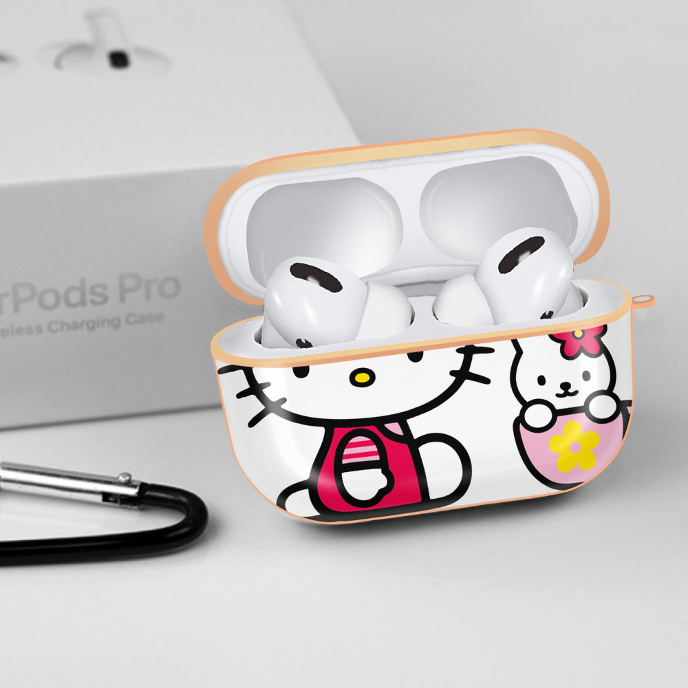 Hello Kitty ハローキティ 【AirPods Pro用】ハードシェル保護ケース｜耐衝撃・防指紋・カラビナ付き商品仕様