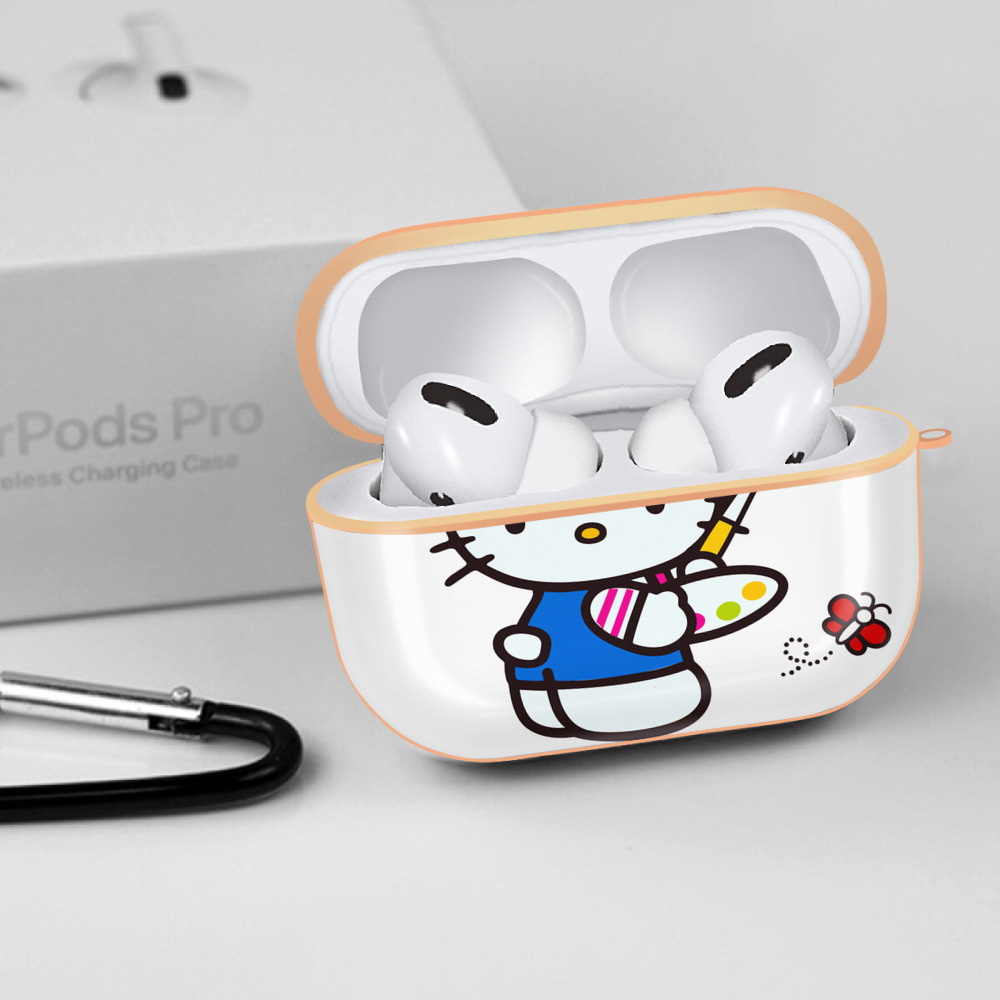 Hello Kitty ハローキティ 【AirPods Pro用】ハードシェル保護ケース｜耐衝撃・防指紋・カラビナ付き商品仕様