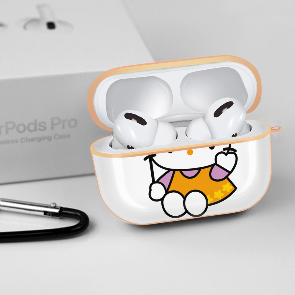 Hello Kitty ハローキティ 【AirPods Pro用】ハードシェル保護ケース｜耐衝撃・防指紋・カラビナ付き商品仕様