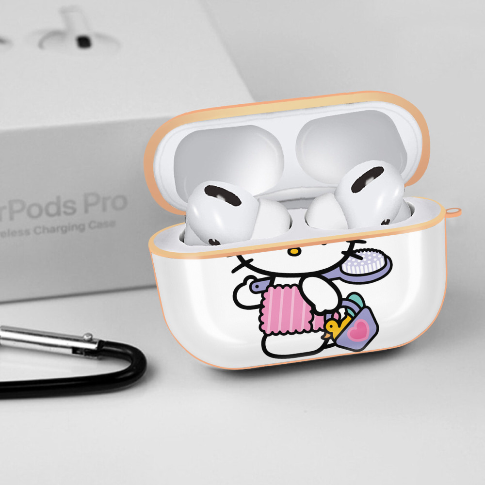 Hello Kitty ハローキティ 【AirPods Pro用】ハードシェル保護ケース｜耐衝撃・防指紋・カラビナ付き商品仕様