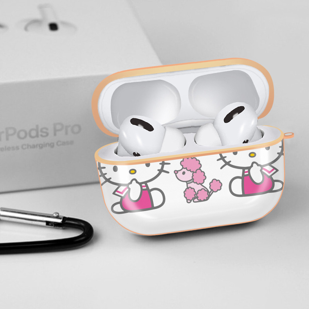 Hello Kitty ハローキティ 【AirPods Pro用】ハードシェル保護ケース｜耐衝撃・防指紋・カラビナ付き商品仕様