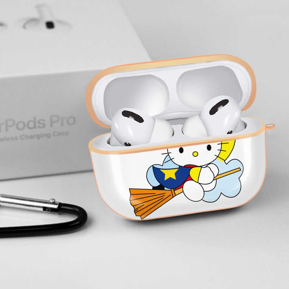 Hello Kitty ハローキティ 【AirPods Pro用】ハードシェル保護ケース｜耐衝撃・防指紋・カラビナ付き商品仕様