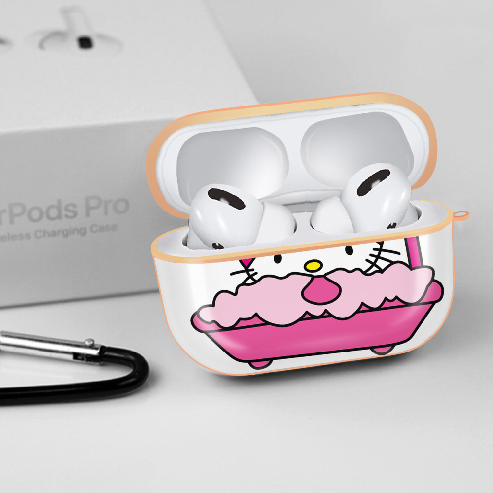 Hello Kitty ハローキティ 【AirPods Pro用】ハードシェル保護ケース｜耐衝撃・防指紋・カラビナ付き商品仕様