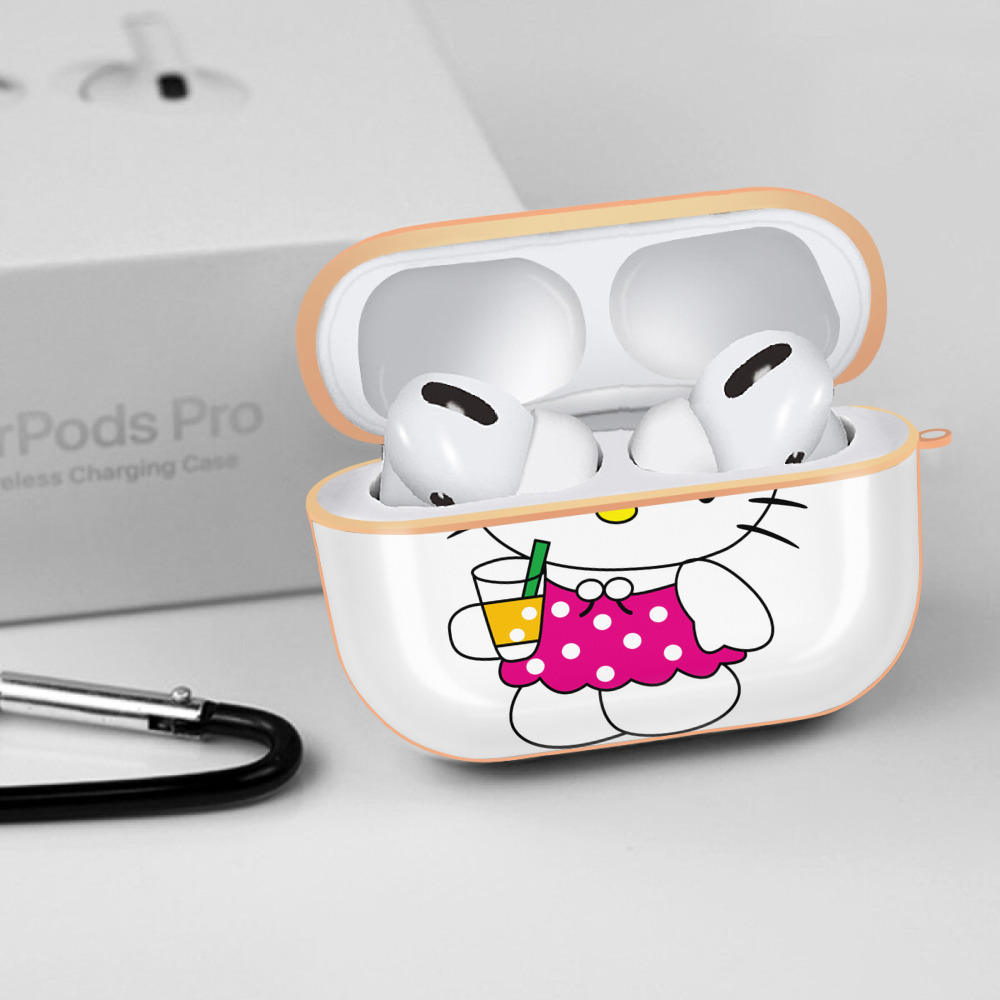 Hello Kitty ハローキティ 【AirPods Pro用】ハードシェル保護ケース｜耐衝撃・防指紋・カラビナ付き商品仕様