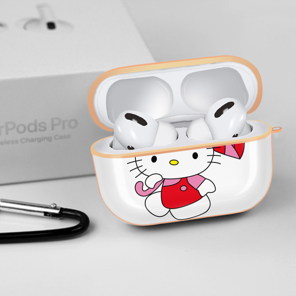 Hello Kitty ハローキティ 【AirPods Pro用】ハードシェル保護ケース｜耐衝撃・防指紋・カラビナ付き商品仕様