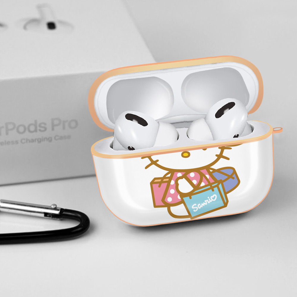 Hello Kitty ハローキティ 【AirPods Pro用】ハードシェル保護ケース｜耐衝撃・防指紋・カラビナ付き商品仕様