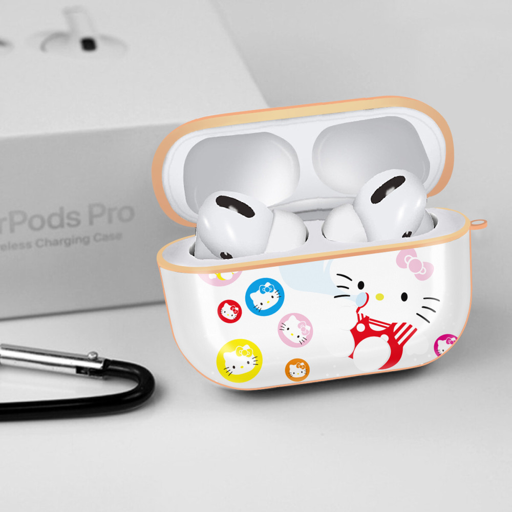 Hello Kitty ハローキティ 【AirPods Pro用】ハードシェル保護ケース｜耐衝撃・防指紋・カラビナ付き商品仕様