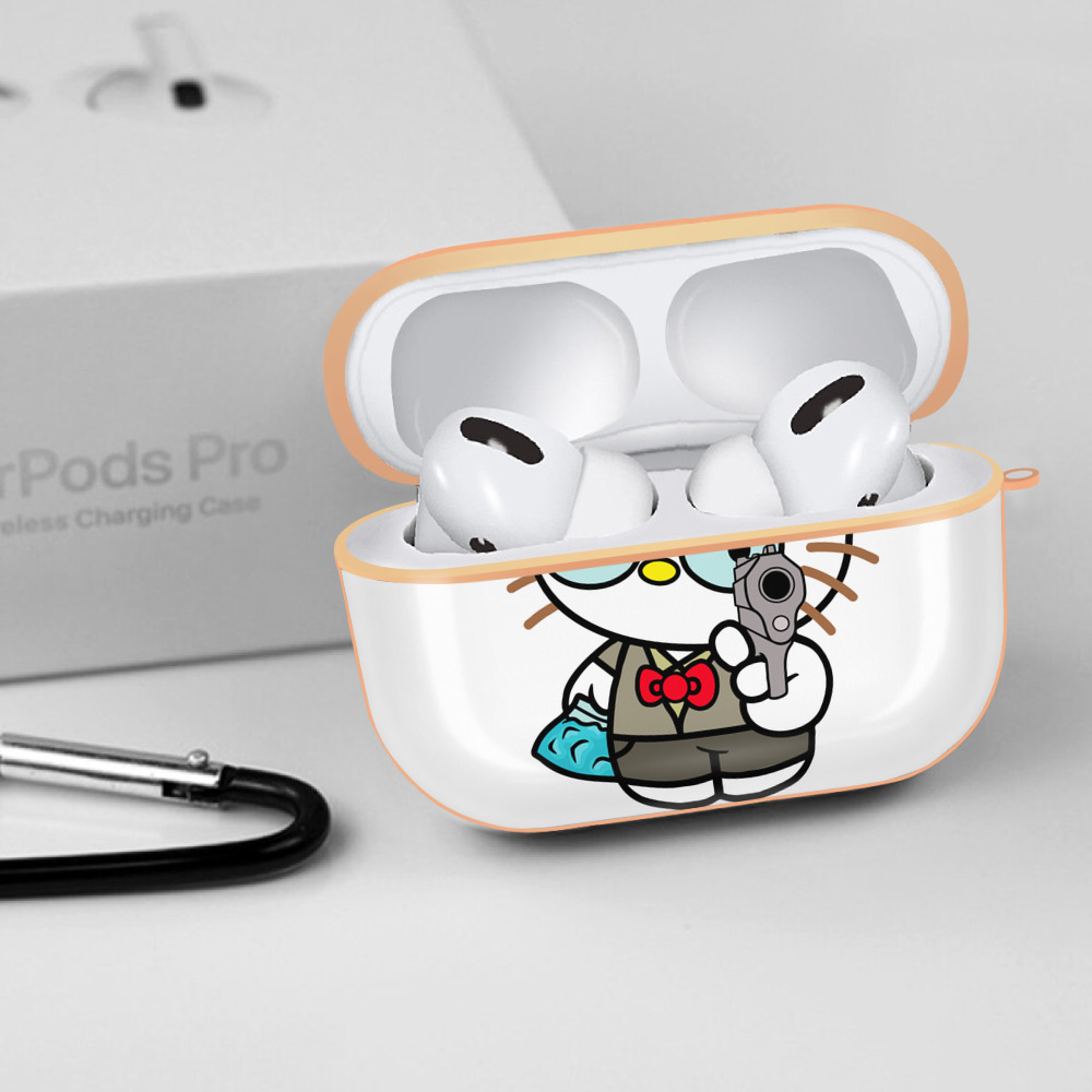 Hello Kitty ハローキティ 【AirPods Pro用】ハードシェル保護ケース｜耐衝撃・防指紋・カラビナ付き商品仕様