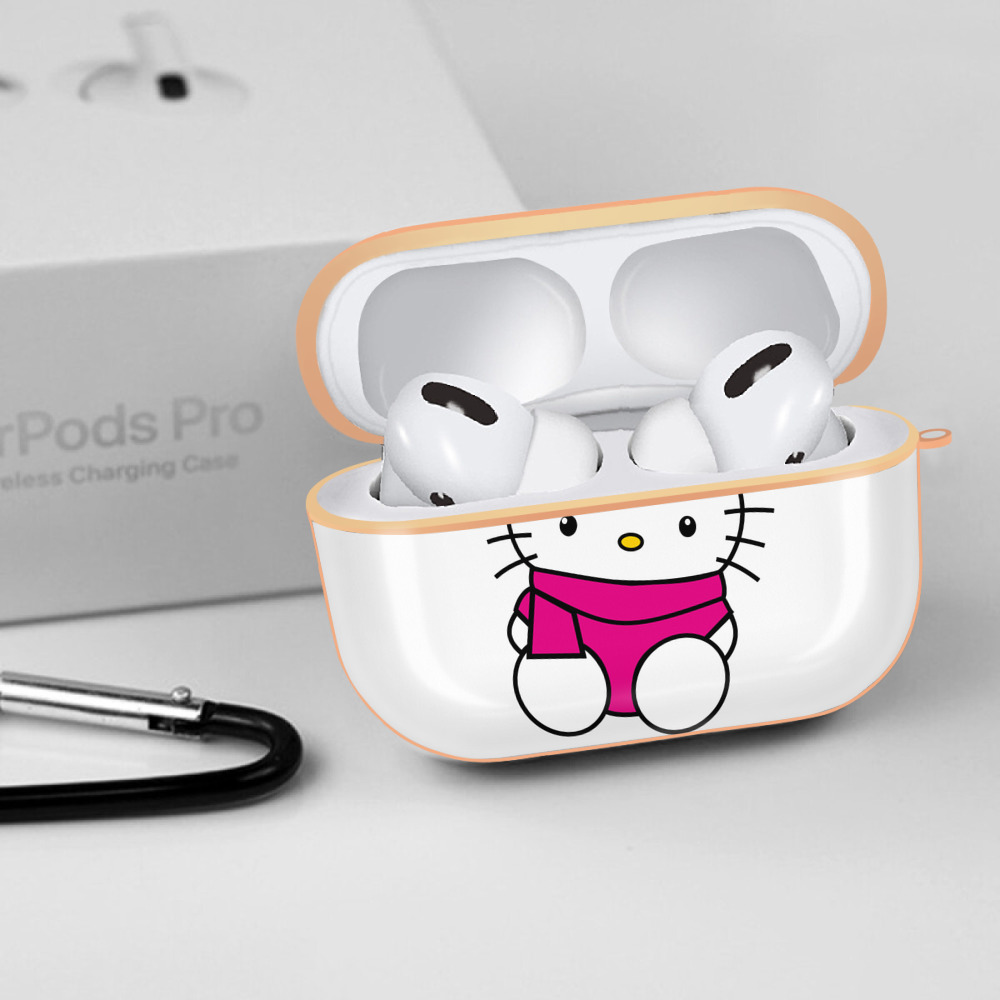 Hello Kitty ハローキティ 【AirPods Pro用】ハードシェル保護ケース｜耐衝撃・防指紋・カラビナ付き商品仕様